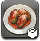 収集用のスタッフドピーマン